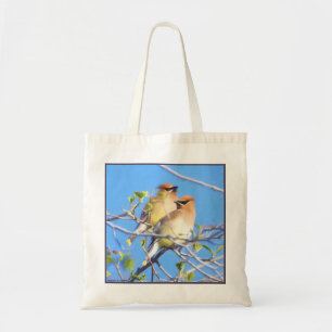 Bolso De Tela Waxwings de cedro