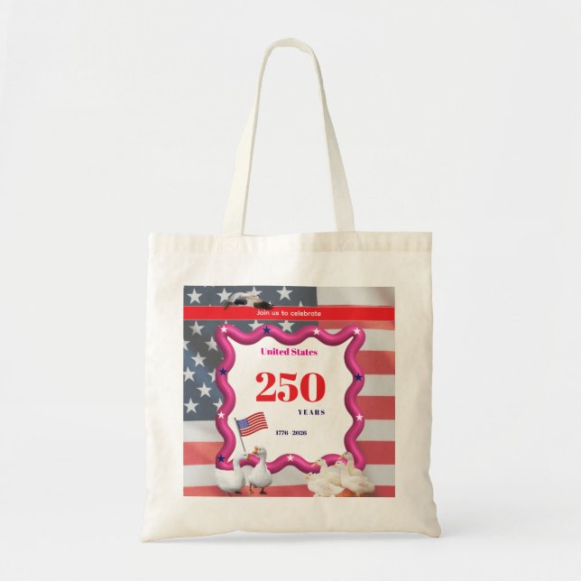 Bolso De Tela We The Silly Geese 250th Funny Celebration (Frente)