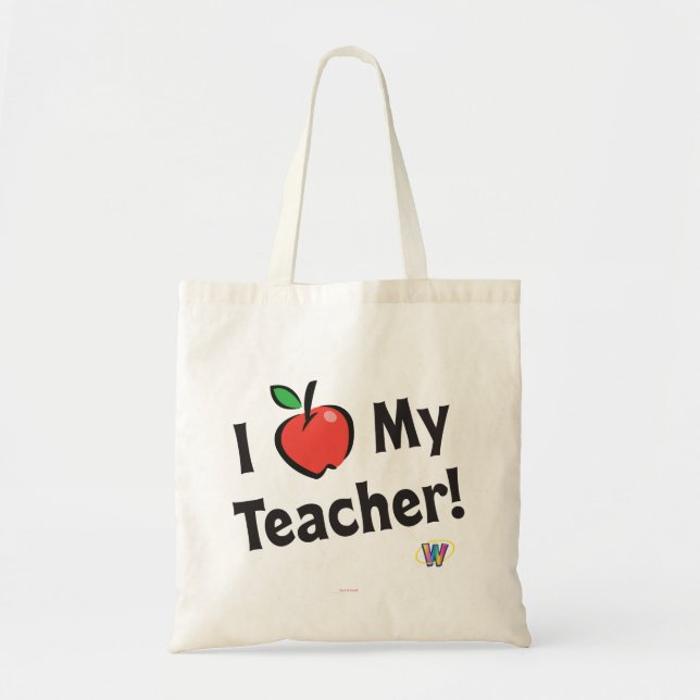 Bolso De Tela Webkinz: ¡Amo A Mi Profesor! (Frente)