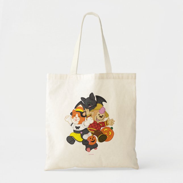Bolso De Tela Webkinz Halloween acaricia la luna (Frente)