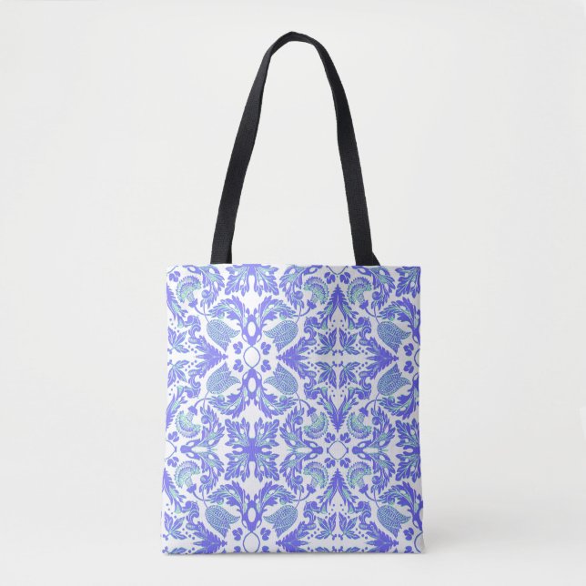 Bolso De Tela Wedgewood Floral (Anverso)