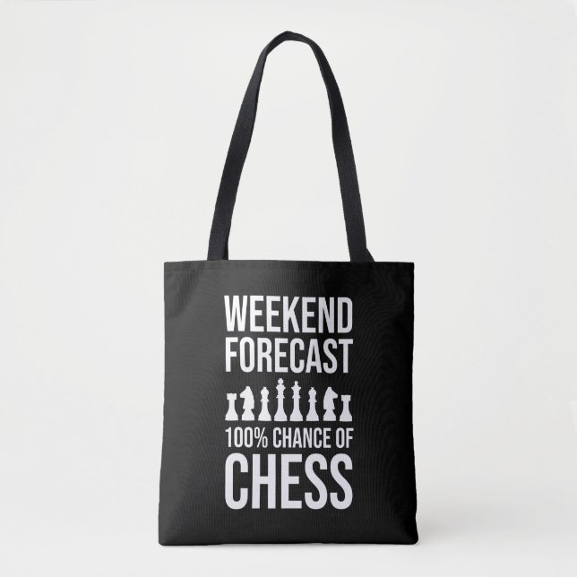 Bolso De Tela Weekend Forecast - 100% Chance of Chess (Anverso)