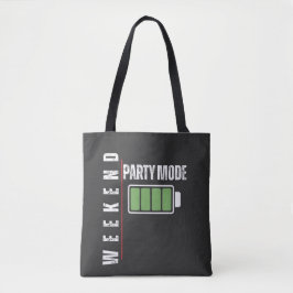 Bolso De Tela Weekend Mode Party – Full Battery Graphic Design