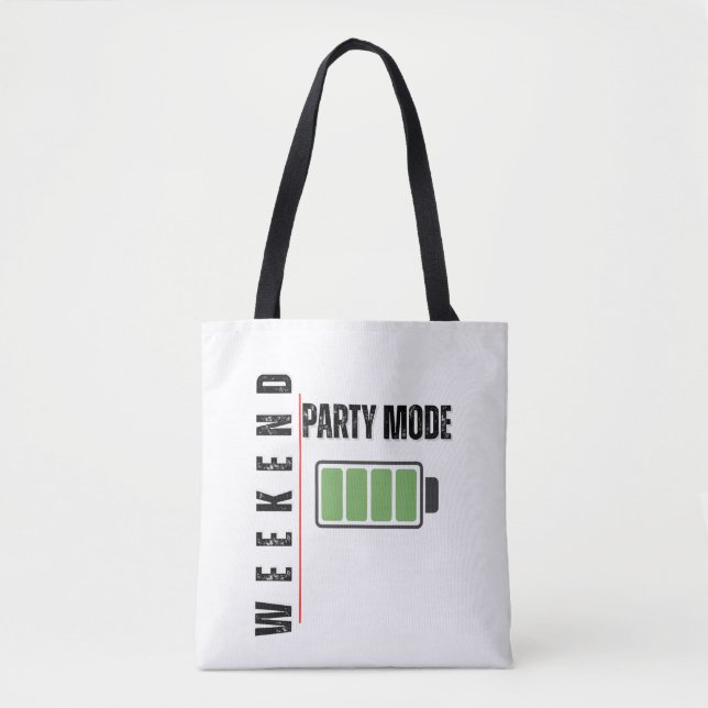 Bolso De Tela Weekend Party Mode – Full Battery Energy Tote Bag (Anverso)