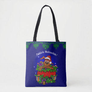 Bolso De Tela Weihnachtskaninchen , Fröhliche Weihnachten!