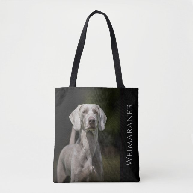 Bolso De Tela Weimaraner (Anverso)