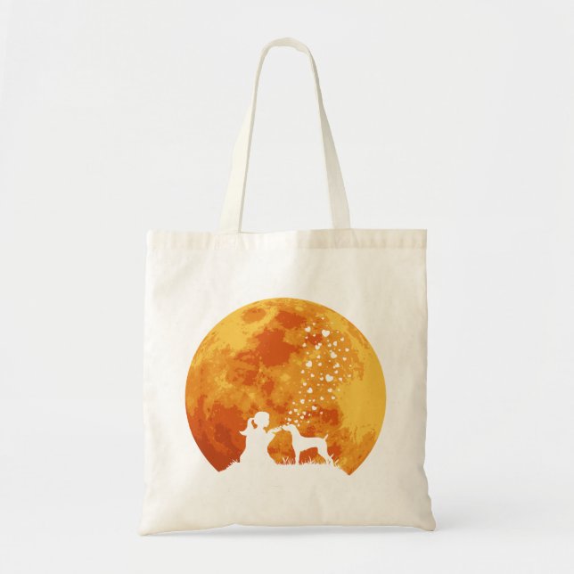 Bolso De Tela Weimaraner (Frente)