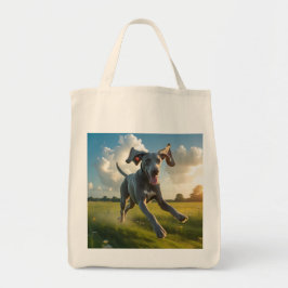 Bolso De Tela Weimaraner Elegant Grocery Tote Bag