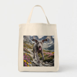 Bolso De Tela Weimaraner Elegant Grocery Tote Bag