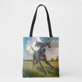 Bolso De Tela Weimaraner Elegant Shoulder Tote Bag