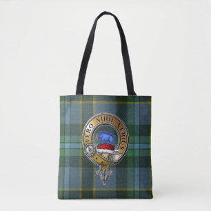 Bolso De Tela Weir Tartan & Badge