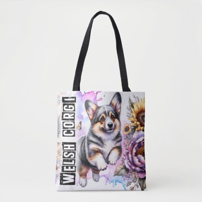 Bolso De Tela Welsh Corgi (Anverso)