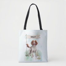 Welsh Springer Spaniel Acuarela Perro Personalizad