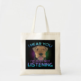 Bolso De Tela Welsh Terrier te oigo no escuchar