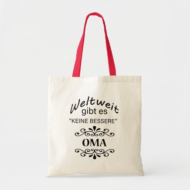 Bolso De Tela Weltweit gibt es Keine Bessere Oma (Frente)