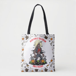 Bolso De Tela 🐺 Werewolf Halloween Tote Bag 🎃 💀