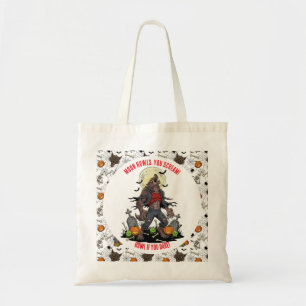 Bolso De Tela 🐺 Werewolf Halloween Tote Bag 🎃 💀