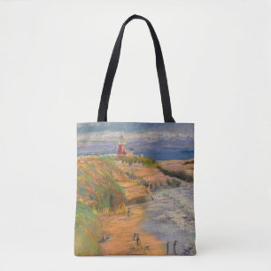Bolso De Tela West Cliff Dog Beach & Sailing into Sunset