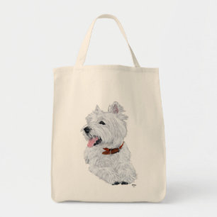 Bolso De Tela West Highland White Terrier alegre