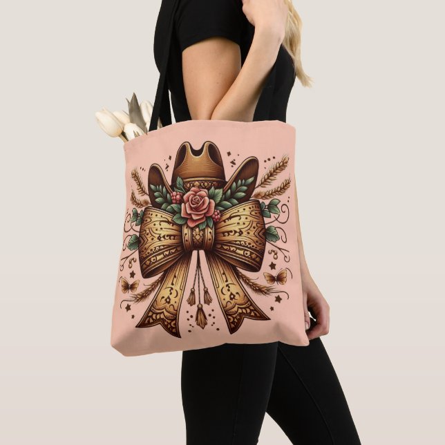 Bolso De Tela Western Coquette Bow (Detalle)