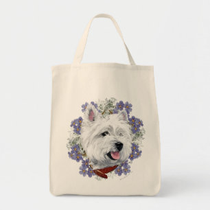 Bolso De Tela Westie No Me Olvides