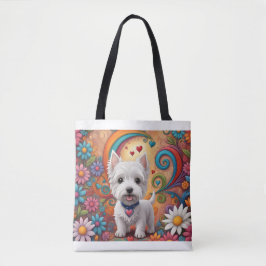 Bolso De Tela Westie Tote Bag