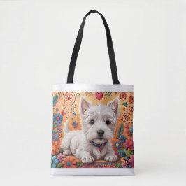 Bolso De Tela Westie Tote Bag
