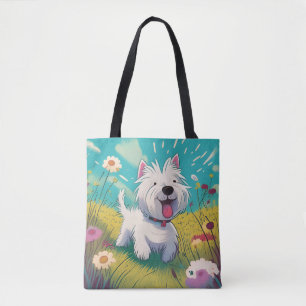 Bolso De Tela Westie Tote Bag
