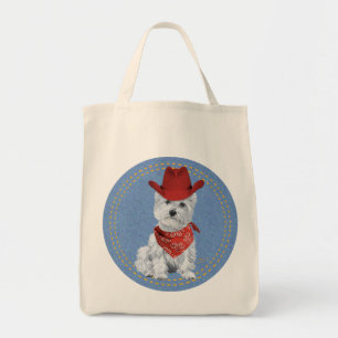 Bolso De Tela Westie Vaquero en Denim