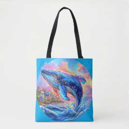 Bolso De Tela Whale