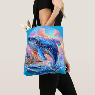 Bolso De Tela Whale