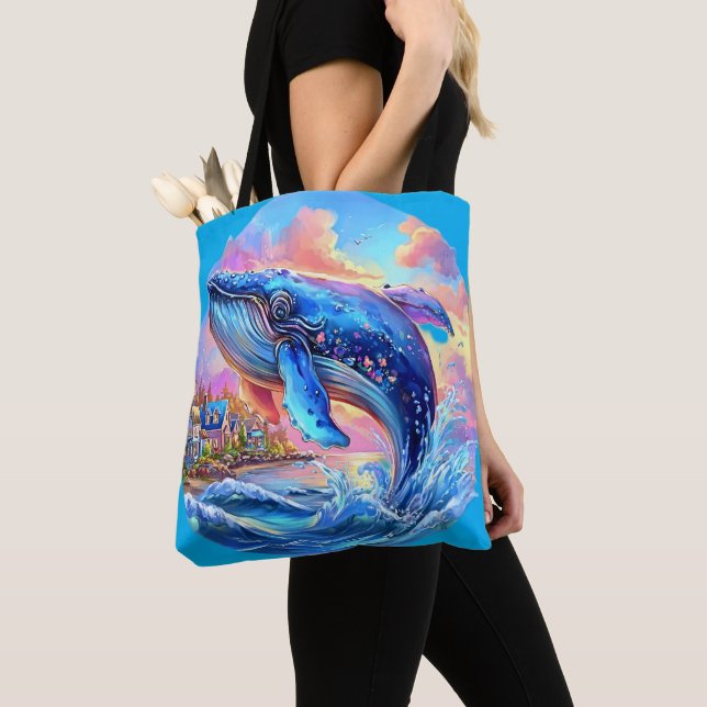 Bolso De Tela Whale (Detalle)