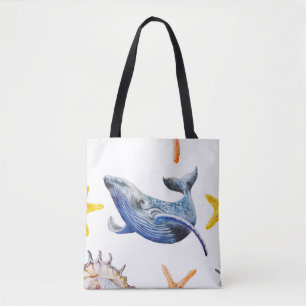 Bolso De Tela Whale de Business Graph: gráfico de candeleros