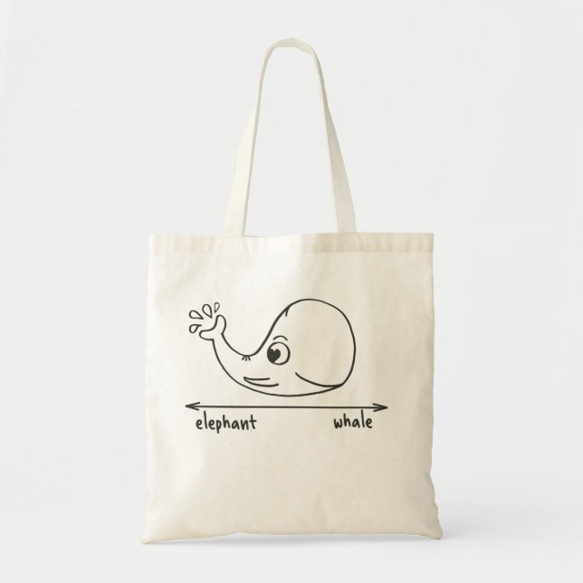 Bolso De Tela "Whalefant" (Frente)