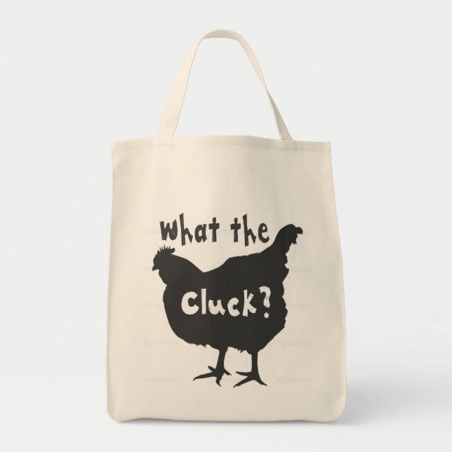 Bolso De Tela What the Cluck? (Frente)