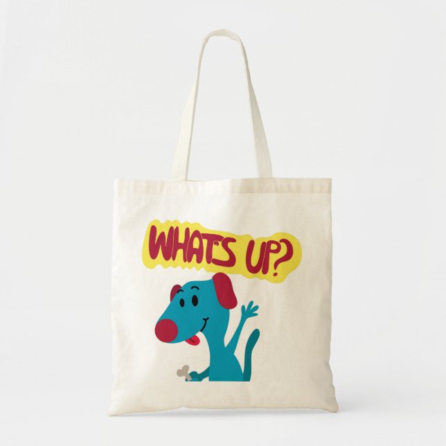 Bolso De Tela Whats Up Dog with Bone (Frente)