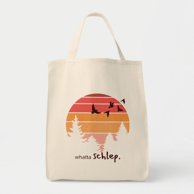 Bolso De Tela Whatta Schlep (Tema Del Exterior) (Frente)