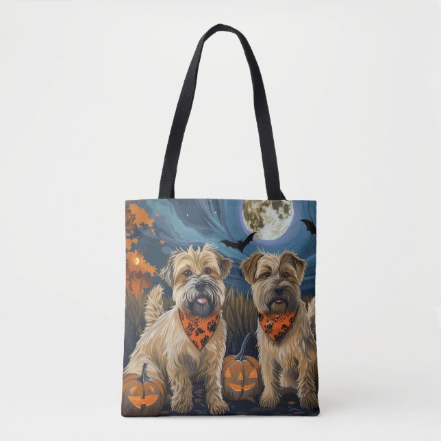 Bolso De Tela Wheaten Terrier Halloween Spooki (Anverso)