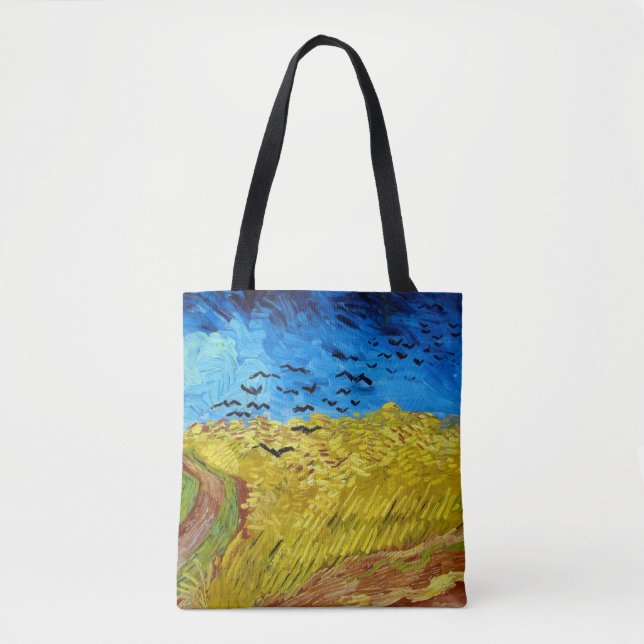 Bolso De Tela Wheatfield con cuervos, Van Gogh (Anverso)