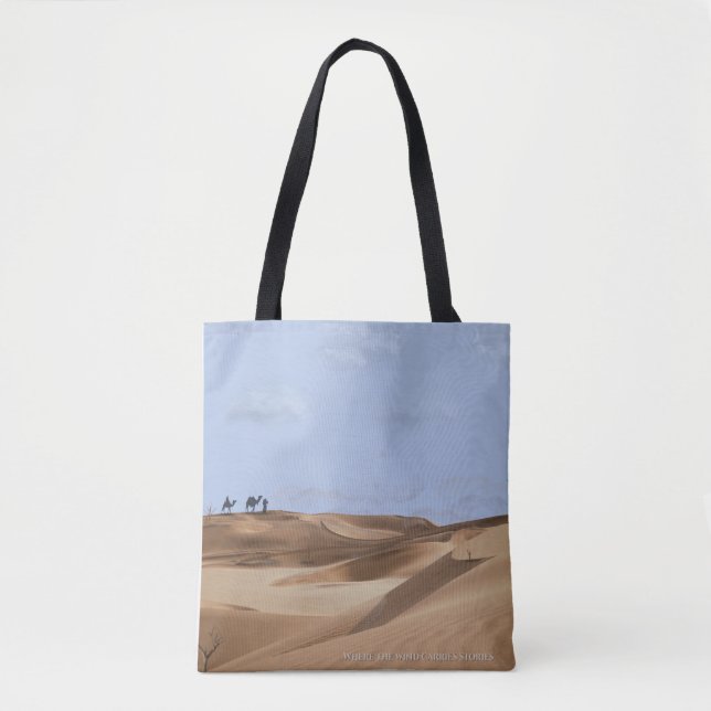 Bolso De Tela Where The Wind Carries Stories totebag (Anverso)