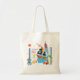 Bolso De Tela Whimsical Boy Library Book Tote Bag
