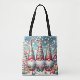 Bolso De Tela Whimsical Christmas Gnome Tote Bag