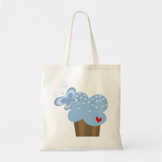 Bolso De Tela Whimsical Cupcakes Tree Butterflies Dulce Cumpleañ