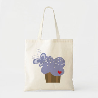 Bolso De Tela Whimsical Cupcakes Tree Butterflies Dulce Cumpleañ