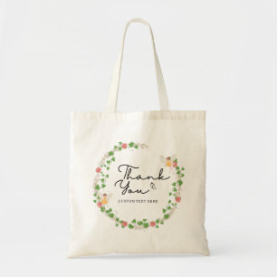 Bolso De Tela Whimsical Flower Wreath Gracias Profesor
