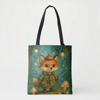 Bolso De Tela Whimsical Fox Explorer Art Tote Bag