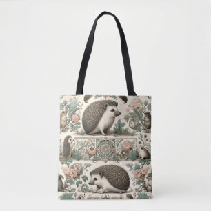 Bolso De Tela Whimsical Hedgehog Haven (Refugio de sepultura): F