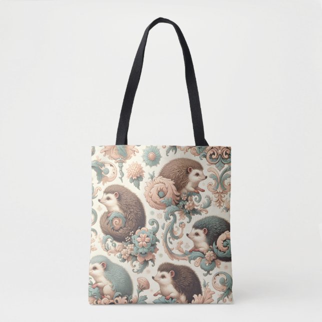 Bolso De Tela Whimsical Hedgehog Haven (Refugio de sepultura): F (Anverso)