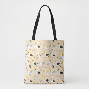 Bolso De Tela Whimsical Pelican Paradise
