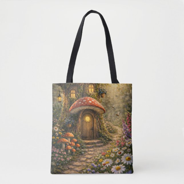 Bolso De Tela Whimsical Treehouse (Anverso)